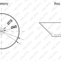 Накладная раковина melana mln-t4006-b1 (синяя) | фото 2