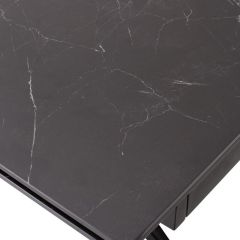 Стол FORIO 160 MATT BLACK MARBLE SOLID CERAMIC / BLACK, ®DISAUR | фото 9