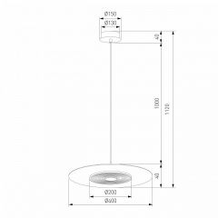 Подвесной светильник Eurosvet Kontur 40031/1 LED белый | фото 4